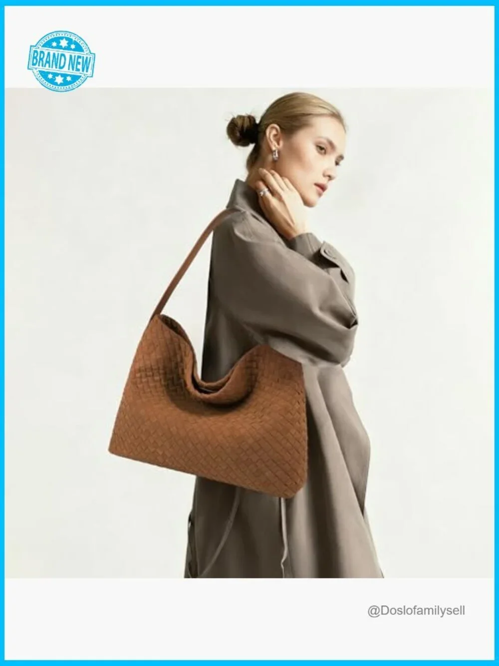 Vegan Leather Hobo Bag Top Handle Shoulder Tote Slouchy Travel Satchel